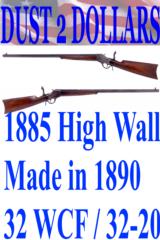 Winchester Repeating Arms Co. Model 1885 Single Shot High Wall Rifle 32 W.C.F. 26" #2 OB
- 1 of 14