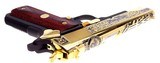 Colt 1991A1 West Point WWII Tribute 45 ACP Pistol 24 Karat Gold #37 of 500 Mint In Display Case W/Colt Box - 6 of 12