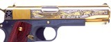 Colt 1991A1 Army Air Corps Tribute 45 ACP Pistol 24 Karat Gold #11 of 300 Mint Unfired In Display Case - 3 of 10