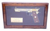Colt 1991A1 U.S. Army Tribute 45 ACP Pistol 24 Karat Gold #16 of 300 Mint In Display Case W/Colt Box - 8 of 10