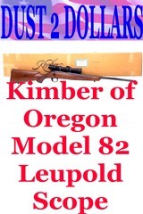 PRISTINE Kimber of Oregon Model 82 .22 Rifle In The Original Box With Leupold Scope Talley Rings - 1 of 15