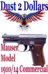 Mauser Model 1910/14 Commercial 6.35mm Semi Auto Pistol All Matching #'s Non Import C&R NR - 1 of 19