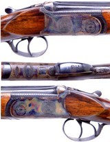SCARCE Pedersoli O/U Over/Under 410 Shotgun Made in Italy 1960 26" Case Hardened Engraved Receiver AMN C&R Ok - 2 of 10