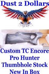 New In Box Custom TC Encore Pro Hunter Thumbhole Monte Carlo Gray Laminated Butt Stock W/Bolt - 1 of 3