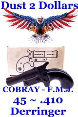 Boxed Cobray F.M.J. Model D Single Shot Derringer Chambered in .45 410 Calibers A.K.A. 45 Colt and 2 1/2” .410 Shotgun Shells - 1 of 9