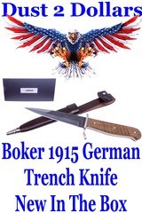 Boker Reproduction of the German 1915 Trench Fighting Knife With Sheath New in the Box - 1 of 9