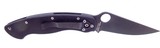 Spyderco Military Model G-10 Black with Plain Black Blade in As New Condition With No Box - 3 of 7