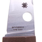 Pekka Tuominen Designed Spyderco Nilakka Folding Knife with Brown G10 Handles and a CPM S30V
Blade - 5 of 7
