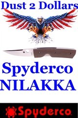 Pekka Tuominen Designed Spyderco Nilakka Folding Knife with Brown G10 Handles and a CPM S30V
Blade - 1 of 7