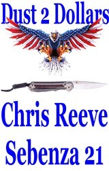 Chris Reeve Small Sebenza 21 Folding Knife with Gabon Ebony Inlay and S35VN Blade Excellent Condition Mint Blade - 1 of 10