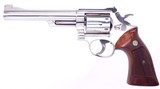 Smith & Wesson Model 19-3 The .357 Combat Magnum Revolver 3T's P&R Factory Nickel 6" Barrel Circa 1976 - 2 of 14