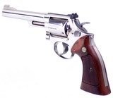Smith & Wesson Model 19-3 The .357 Combat Magnum Revolver 3T's P&R Factory Nickel 6" Barrel Circa 1976 - 3 of 14
