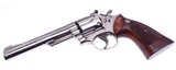 Smith & Wesson Model 19-3 The .357 Combat Magnum Revolver 3T's P&R Factory Nickel 6" Barrel Circa 1976 - 9 of 14