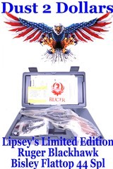 NIB Lipsey's Limited Edition Ruger Blackhawk Bisley Flattop Revolver Chambered in .44 Special 5 1/2" - 1 of 15