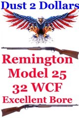 Remington Model 25 Pump Action .32-20 WCF Rifle Manufactured in February of 1929 C&R Ok Very Fine Bore - 1 of 20