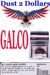 GALCO New In Package Speed Loader Belt Pouch Carrier Leather BSL-L Tan “K” and “L” Frame Size & Python Ruger More - 1 of 1