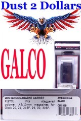 NEW Galco QMC Single Quick Mag Magazine Carrier QMC30B Glock 10mm & 45 ACP Model 20 21 21SF 29 30 and 30SF - 1 of 1