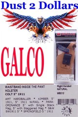 NEW Galco Waistband Inside The Pant Right Hand Holster WB212 Colt Kimber 1911 5" S&W SIG SPRINGFIELD TAURUS - 1 of 1