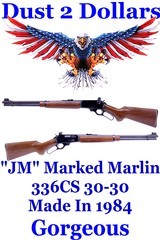 Gorgeous "JM" Marked Marlin Firearms Co Model 336 CS – 336CS 30-30 Winchester Lever Action Carbine Mfd 1984 - 1 of 20