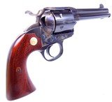 Boxed Cimarron SAA Bisley 45 COLTRevolver with 4 3/4” Barrel Color Case Hardened Blued Walnut Grips Hard 2 Find - 7 of 15