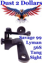 RARE Lyman 56S Micrometer Adjustable Tang Sight for the Savage Model 99 with Mounting Screws Excellent Condition - 1 of 8