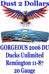 GORGEOUS Remington 11-87 DU 2006 Ducks Unlimited Special Edition 20 Gauge Semi Auto Shotgun - 1 of 19