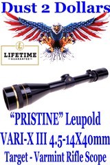 PRISTINE Leupold VARI-X III 4.5-14X40mm Target Varmint Hunting Rifle Scope Duplex Ranging Reticle and Adjustable Objective - 1 of 8