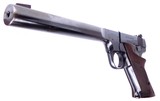 Pre-WWII High Standard Hi-Standard Model E .22 Target Pistol with a 6 3/4” Bull Barrel with Original Grips Very Fine AMN - 4 of 18