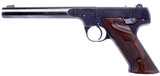 Pre-WWII High Standard Hi-Standard Model E .22 Target Pistol with a 6 3/4” Bull Barrel with Original Grips Very Fine AMN - 2 of 18