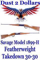 Early Production Savage Model 1899-H Featherweight Takedown Rifle with 20” Barrel Chambered in 30-30 Mfd In 1911 - 1 of 17