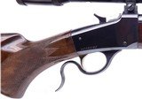 First Year Production Browning Miroku Manufactured Model 1885 Low Wall .22 Hornet Single Shot Rifle with 10X Scope - 3 of 17