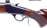 First Year Production Browning Miroku Manufactured Model 1885 Low Wall .22 Hornet Single Shot Rifle with 10X Scope - 8 of 17