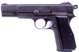 WWII Canadian Inglis Hi-Power Model MK. 1* Semi Auto 9mm Pistol with Gray Parkerized Finish manufactured in 1943 AMN - 2 of 15