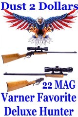 Varner Arms Favorite Hunter Deluxe Single Shot Take-Down Rifle chambered in 22 WMR” 22 Magnum Manufactured in 1988 - 1 of 20