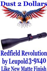 Like New Redfield Revolution 3-9X40mm Rifle Scope by Leupold Matte Finish with a Duplex Reticule MINT Optics - 1 of 6
