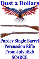 SCARCE 1836 Purdey Single Barreled 12 Bore Percussion Rifle for the Revered M. G. Beresford of Ireland - 1 of 18
