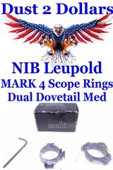 NIB U.S.A. Manufactured Leupold MARK 4 30mm Matte Finish Dual Dovetail Scope Rings - 1 of 3