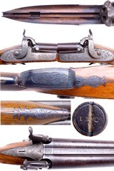 SCARCE J Purdey of London 12 Ga Double Barreled Percussion Muzzleloader Shotgun from 1828 W/Letter - 17 of 18