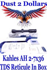 Nice Kahles AH 2-7x36mm Rifle Scope with the “TDS” Reticule with the Original Box Paperwork 503850L - 1 of 7