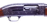 Old School Custom ENGRAVED with Inlays Winchester Model 50 12 Ga Semi Auto Shotgun Mfd 1959 - 4 of 20