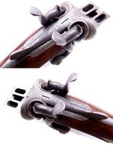 RARE Alexander Henry Best 10 Gauge Double Shotgun with Hammers Damascus Barrels 1878 W/Letter - 17 of 19