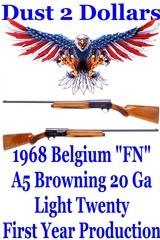 GORGEOUS First Year Production FN Belgium Browning Auto-5 A5 Light Twenty Shotgun Mfd 1958 28" Modified - 1 of 20