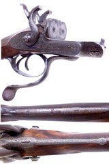 RARE Joseph Towl of Boston Lincolnshire 12 Ga Double Barrel Pinfire Converted to Center Fire Shotgun 1850's - 18 of 20