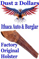 RARE and Original Factory Ithaca 20 Gauge Side by Side Auto & Burglar Leather Holster - 1 of 9