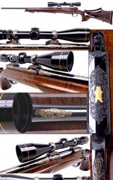 Custom Left Hand Remington 700 BDL 30-06 Bill Mains Engraved in Richards Wildcat Thumbhole AAA Stock - 19 of 19