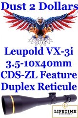 Like New Leupold VX-3i 3.5-10x40mm Matte Finish 1" Rifle Scope #177823 with the CDS-ZL Feature NICE