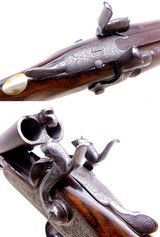 SCARCE Gastinne Renette Paris Top Lever 16 gauge Double Pinfire Shotgun manufactured in 1865 Very Fine - 17 of 20
