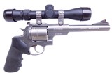 Ruger Super Redhawk DA/SA 05510 Revolver Chambered in .480 Ruger 7 1/2" Target Gray Finish Galco Holster - 2 of 16