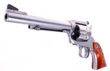 Gorgeous Ruger New Model Stainless Blackhawk SA .357 Magnum Revolver Made in 2009 W/Galco Holster - 4 of 14