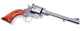 Gorgeous Ruger New Model Stainless Blackhawk SA .357 Magnum Revolver Made in 2009 W/Galco Holster - 9 of 14